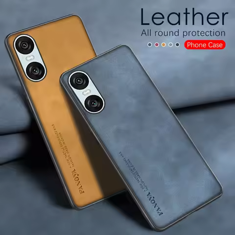 Yangbuck Leather Phone Case For Sony Xperia 10 VI Protective Shell Xperia10 10VI Xperia10VI 2024 6.1