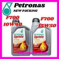 Petronas Sprinta 4T F700 10W40 & 15W50  Semi Synthetic  Engine Oil MINYAK HITAM 4T OIL ORIGINAL100%
