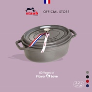 STAUB® LA COCOTTE Cast Iron Oval Cocotte 3.2L/27cm - Made In France