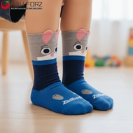 AFALLFOR Children Cotton Socks, Nick Wilde Zoo-topia 2 Kids Nick Judy Socks, Anti-slip Mid Tube Gray