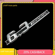 LAAP Car Stickers Chrome Badge Emblem For 6.3 AMG Logo AMG Stickers For Mercedes Benz S63 E63 CL63 C