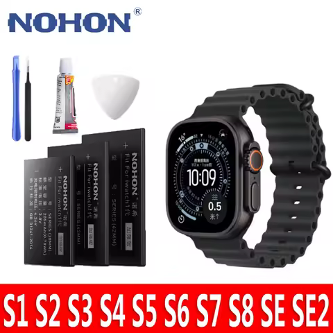 NOHON Watch Battery for Apple Watch Series 1 2 3 4 5 6 7 8 SE SE2 Ultra Batteries for iWatch S1 S2 S