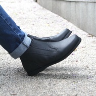 SULTAN STORE X LEVIN Zipper Sepatu Boots Chelsea boot Pria Kulit Sapi Terbaik Sapatu Kerja Resleting