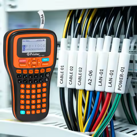Industrial Label Printer PS100E Portable Heat Shrink Tube Label Printer Compatible Brother HSE-231 H