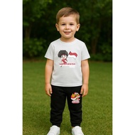 MERAH Children's T-shirt and Jogger Set for Little Fighters 17th Anniversary of the Republic of Indo