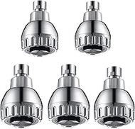 TECHZM High Pressure Shower Head 3 Settings Fixed Showerhead (5pcs-Chrome)