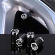 Lexus 凌志專用碳纤氣門嘴改裝ES RX NX CT GS 輪胎氣門嘴帽 碳纖紋氣芯蓋