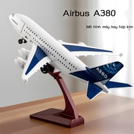 Chinese Aviation Airplane Model Airbus A380 Alloy Simulation Airplane Model b