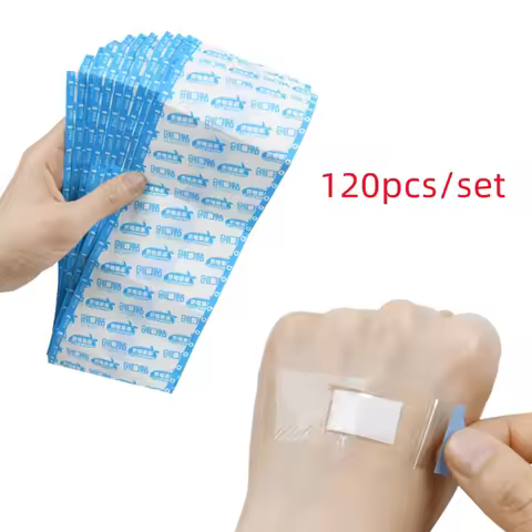 120pcs/set Transparent Band Aid Waterproof Wound Dressing Plaster Skin Patch Adhesive Bandages for C
