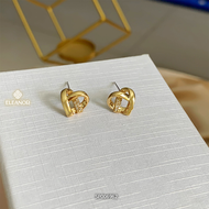 Bông tai nữ chuôi bạc 925 Eleanor Accessories khuyên tai thiết kế hình trái tim phụ kiện trang sức 6
