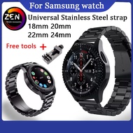 22 20 Mm Stainless Steel Watch Band For Samsung Galaxy Watch Active Band Gear S3 S2 Classic Sport Watchband Watch Band Metal