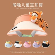 Zoo Cute Children Cartoon Topless Hat New Peaked Cap Boys and Girls Sun-Proof Topless Hat xYw5