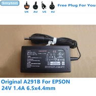 Original AC Adapter Charger For EPSON 24V 1.4A 33.6W A291B 2480 2580 3590 4490 V500 V600 V700 Scanne