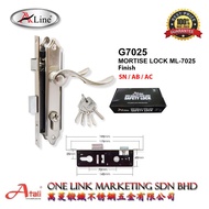 ALINE G-7025 MORTISE LOCK ML-7025 HANDLE ENTRANCE IRON DOOR GATE LOCK SET