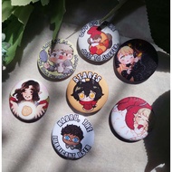 [FANMERCH] Delicious in Dungeon/ Dungeon Meshi Pin Button Badge 44mm Glitter Lamination Anime Manga