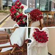 Rose Sofa Cover Blanket Tulip Flower Blanket Wool Handmade Crochet Blanket Exclusively For Flower Ha