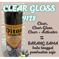 Pilox DITON PREMIUM 9128 CLEAR + ACTIVATOR GLOSS 400cc Spray Paint [READY ALL COLORS COD AVAILABLE]