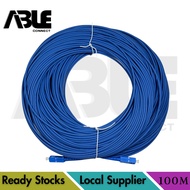 Simplex 1C SC-SC Armored Fiber 3mm SM G652D 9/125um Steel Spiral Armor Rodent-Proof LSZH Fire-Rated