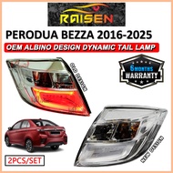 Perodua Bezza 2016 - 2025 Albino White Design Dynamic Tail Lamp Tail Light