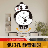 clock for living room wall clock for living room Panda wall clock living room new swing TV backgroun