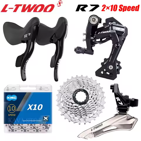 LTWOO R7 2X10 Speed Rear Derailleur Road Bike Groupset Compatible Shimano SUNSHINE 25T 28T 32T Casse