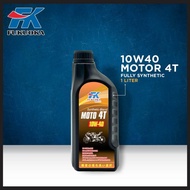 FUKUOKA 10W40 4T SN Synthetic Blend Motor Oil 1L Automotive Motorcycle
