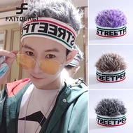 【Trending Now】 Hop Wig Hat For Men Women Beanie Hair Funny Melon Cap Rock Streetwear Elastic Headgear Soft For Party Toupee Hats