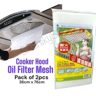 Cooker Hood Oil Filter Mesh Oil Mist Absorbent Net Paper
