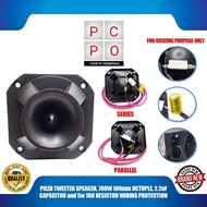 PC PO PIEZO TWEETER SPEAKER, 700W 100mm OCTUPLE, 2.2uF CAPACITOR and 5w 10Ω RESISTOR WIRING PROTECTION