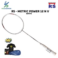 NEW!! Raket Badminton Reinforce Speed RS Metric Power 12 N V White