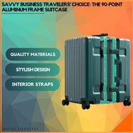 90 Ninetygo Aluminum Frame Luggage Suitcase German Brand PC Metal Wrap Angle Wear-resistant With TSA