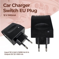 Car Charger Adaptor EU Plug to Cigarette Socket Converter 12V 500mA - KYA109