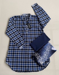 Stelan Blouse / Tunik Hara + Sarung Gloyor Tebal + Hijab saudia