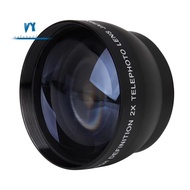 52mm 2X Magnification Telephoto Lens for Nikon AF-S 18-55mm 55-200mm Lens Camera