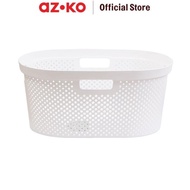 AZKO Stora 58X37.5X26.5 cm Oval Laundry Basket Dirty Clothes Container Laundry Basket Household Supp