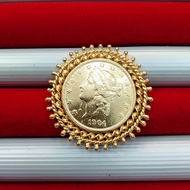 Bros Ringgit Ukuran Jumbo Lapis Emas Tempahan