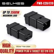 PDU / UPS AC IEC C19 C20 POWER PLUG SOCKET 16A 250V Electrical Power Cable Cord Connector SELMES