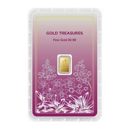 Ausiris ทองคำแท่ง 99.99% น้ำหนัก 1 g Gold Treasures ลายการ์ดอกกล้วยไม้ - Ausiris, Home &amp; Garden