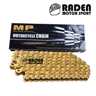 (BISA COD) RANTAI GOLD ORIGINAL MP GOLD RANTAI EMAS CRAZO 415H 415 428 428H 130L 130 L BYSON RX KING SUPRA 125 X VIXION RANTE GEAR SET GIR SSS TK TDR FUKUKAWA F1ZR KLX FU 150 SATRIA FORCE 1 FIZR R TIGER GL REVO JUPITER MX VEGA REVO SMASH SHOGUN