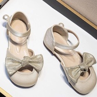 2025 Girls Summer New Style Princess Shoes Korean Version Fashionable Fashionable Toe-Covered Sandal