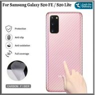 Garskin Samsung S20 Lite 2020 Anti Gores Belakang Carbon Skin Hp