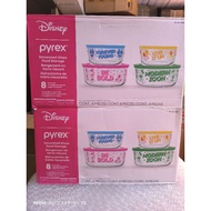 Pyrex Disney Glass 8- Piece Decorated Food Storage Set