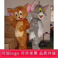 Jerry Mouse Tom Cat Walking การ์ตูน ตุ๊กตาเครื่องแต่งกายอะนิเมะ Cos Props ประสิทธิภาพตุ๊กตาสําหรับแม