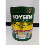 BOYSEN Paint B-7560 Permacoat Semi-Gloss Latex YELLOW WARE (4L)