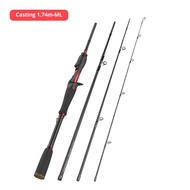 KastKing Brutus 3/4/5/6 section Fishing Rod Carbon Spinning Casting Fishing Rod Travel Rod for Lure Fishing