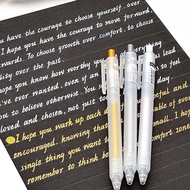 Bocai High Gloss Metal Pen Gold Silver Paint Marker Pen DIY Signature Pen 0.5 Non-Fade Waterproof No