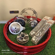 WAVE 100/ WAVE 125 / XRM 110 / RS 125 RIM SET COMPLETEL SET WITH FLANGE HUB AND PANNEL