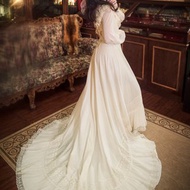 料質Fabric 古董婚紗 古典婚紗 拖尾婚紗 1980年代