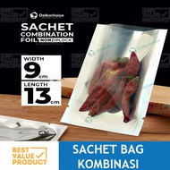 (PACK) TRANSMETZ 9X13 CM plastic sachet bag, non-zip packaging, foil sachet 9 x 13