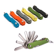 Flash EDC Outdoor Equipment Multifunctional Double Open Aluminum Alloy Key Clip keysmart Key Storage